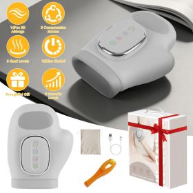 Cordless Hand Massager with 14 Airbags, 3 Massage Modes 5 Intensity Levels 3 Heat Levels for Arthritis Carpal Tunnel Relief