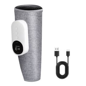 Electric Leg Calf Arm Massager Portable Cordless Rechargeable Air Leg Compression Massage Adjustable Wrap with 3 Modes Intensities Heating Functi