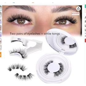 Magnetic Suction False Eyelashes Little Devil Supernatural Magnet Suit (Option: UBS103-2pair Eyelash Plus White Clip)